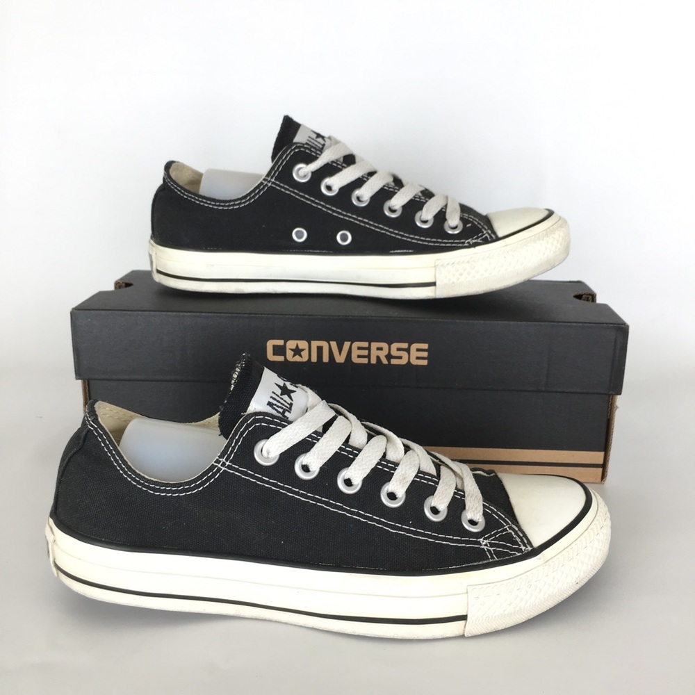 Convers Chuck Taylor All Star Low Top Sneaker Shoes Black Men’s 5 Women 7 Unisex